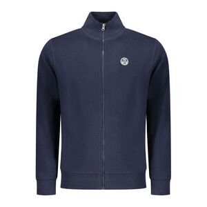 North Sails Blue Cotton Men Men's Sweatshirt